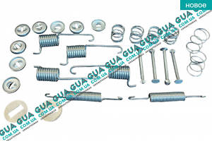 Ремкомплект задних барабанных колодок / комплект возвратных пружин ручного тормоза ( с-ма PERROT D230x35 ) 1004280 Merce
