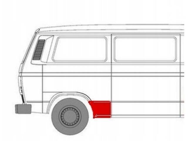 Ремкомплект заднього крила Pr VW T3 Transporter