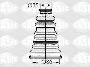 Ремонтний комплект пильника шруса з елементами монтажу SASIC 4003432 на RENAULT SUPER 5 (B/C40_)