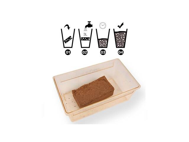 Repti-Zoo Наполнитель кокосовая стружка для террариума Repti-Zoo Coconut fiber Substrate, 8л - Фото 2