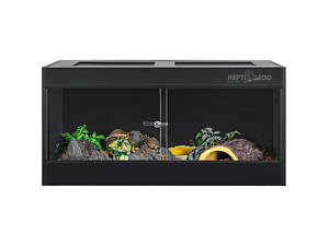 Repti-Zoo Тераріум з ПВХ Repti-Zoo Terrarium PVC 90x45x45 см (CN904545PN) зі скляними дверцятами для рептилій та амфібій.