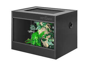 Repti-Zoo Тераріум з ПВХ Repti-Zoo Terrarium PVC 60x45x45 см (CN604545PN) зі скляними дверцятами для рептилій та амфібій.