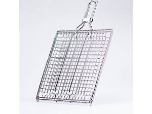 Решітка для мангалу 55×25×4 (см) сітка для гриля з нержавіючої сталі для шашлику, стейку професійна