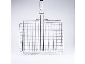 Решітка гриль велика глибока 58×32×7 (см) для багаття гриля мангала кемпінгу