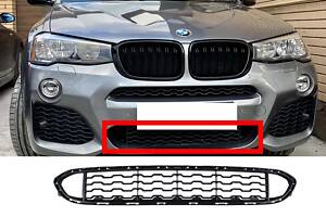 Решетка переднего бампер центральная нижняя M-Paket на BMW X3 F25/X4 F26