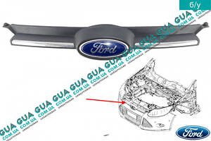 Решетка радиатора  BM518200B Ford / ФОРД FOCUS III / ФОКУС 3