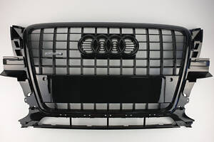 Решітка радіатора Audi Q5 2008-2012год Чорна (в стилі S-Line)