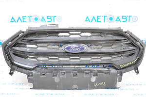 Решетка радиатора grill Ford Ecosport 18-22 в сборе с эмблемой, черный глянец