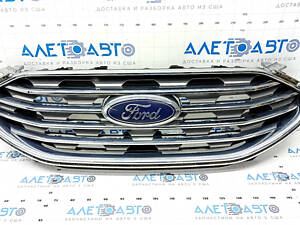 Грати радіатора grill Ford Edge 19- в зборі зі значком, без камери, тичка