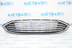 Грати радіатора grill у зборі з обрамленням Ford Fusion mk5 17-18 пісок, тички