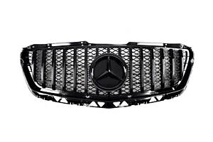 Решітка радіатора на Mercedes Sprinter W906 2013-2018 рік GT Panamericana (Чорна)