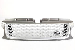Решетка радиатора на Range Rover Sport 2009-2013 год Серая с белым