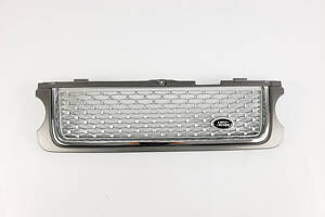 Решетка радиатора на Range Rover Vogue L322 2009-2013 год Серая с хромом