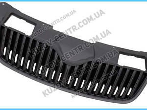 Решетка радиатора Skoda Fabia 07-10 (FPS) хром ребра, нижний рант хром 5J0853668B