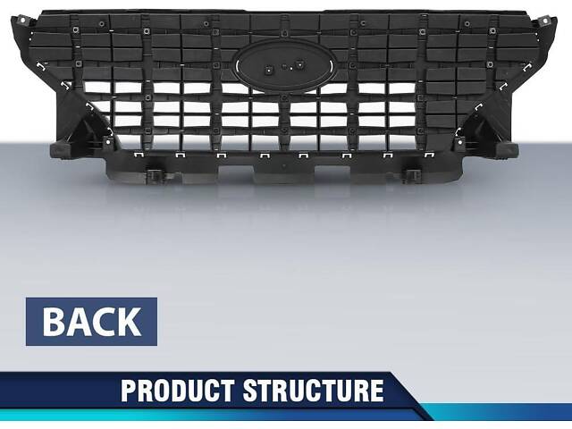 Решетка радиатора Hyundai Venue 19-(Тайвань) черная, хром 86350K2010 - Фото 8