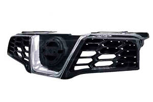 Решетка радиатора Nissan Qashqai -14 с хромированной накладкой черная (FPS). 62310BR00A