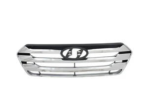 Решетка радиаторная Hyundai Santa Fe III 12-16 (Тайвань) хром 863502W010