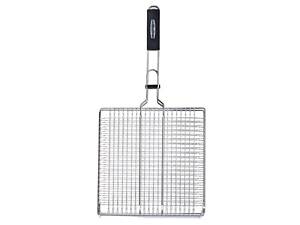 Решітка для гриля, мангала і барбекю60x30x4 (см) для шашлику з нержавіючої сталі антипригарна