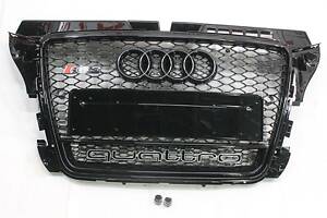 Решітка радіатора Audi A3 2008-2011 стиль RS3 (Black Quattro)