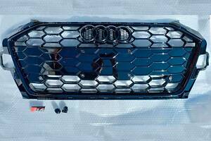 Решітка радіатора Audi A4 B9 2019-2022 стиль S4 (Black Sport)