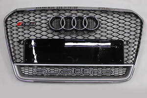 Решетка радиатора Audi A5 в стиле RS5 (2011-2015, хром, Quattro)
