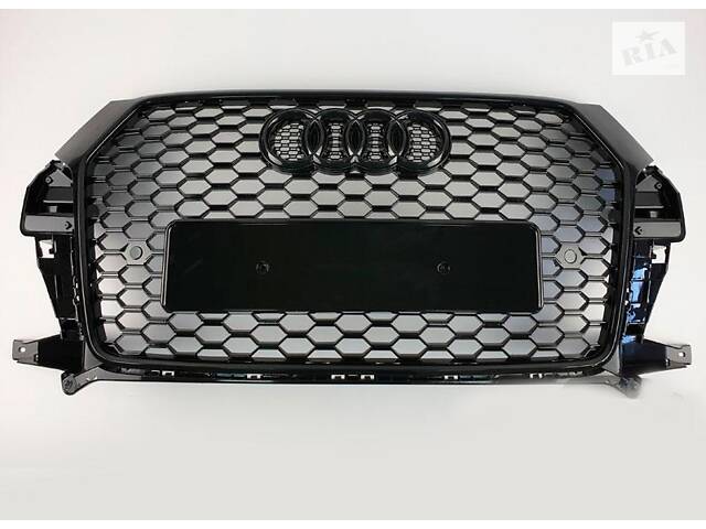 Решітка радіатора Audi Q3 2015-2018 в стилі RSQ3 (All Black)