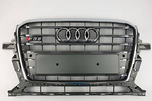 Решітка радіатора Audi Q5 2012-2016 рік Сіра з хромом (в стилі S-Line)