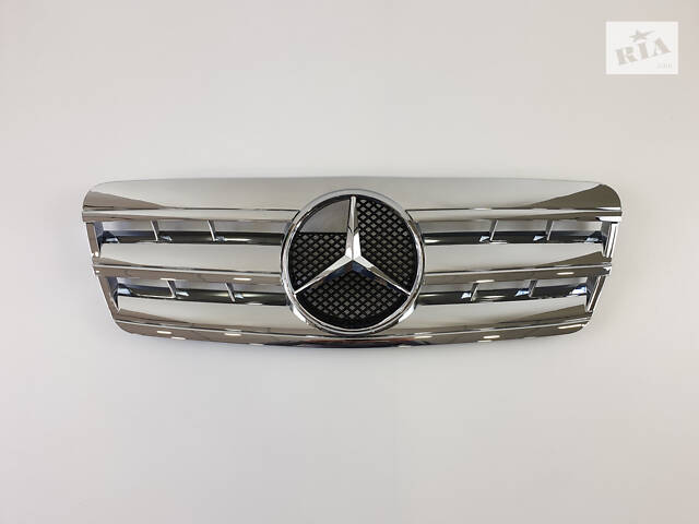 Решітка радіатора на Mercedes CLK-Class W208 1997-2002 рік CL-Look ( Хром)