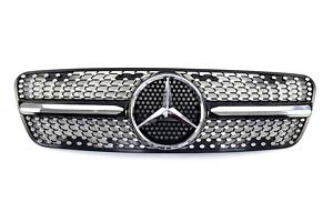 Решітка радіатора на Mercedes ML-Class W163 1997-2005 рік Diamond Black