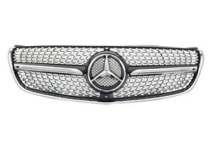 Решітка радіатора на Mercedes V-Class W447 2014-2019 року Black ( Diamond) без камери