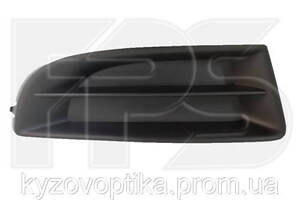 Решетка в бампер левая для Skoda Octavia A5 (Шкода Октавия А5) 2009-2013 (Fps) без отв. под п/тум.