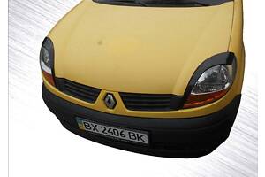 Війки (2 шт., Чорний ABS) Чорний глянець для Renault Kangoo 1998-2008 рр