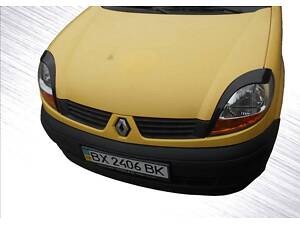 Війки (2 шт., Чорний ABS) Чорний мат для Renault Kangoo 1998-2008 рр