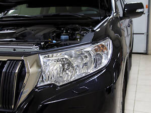 Реснички на фары (2 шт, для рефлекторной) для Toyota Land Cruiser Prado 150