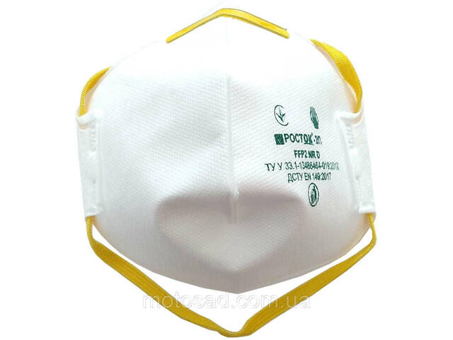 Респіратор протиаерозольний ТМ 'VIROK' клас захисту FFP2, рівень захисту до 12 ГДК - Фото 1