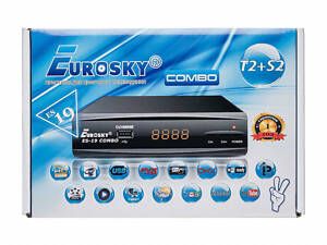 Ресивер Eurosky ES-19 HD Combo DVB-S2/T2/С Супутниковий і Т2 тюнер Комбінований.Гарантія