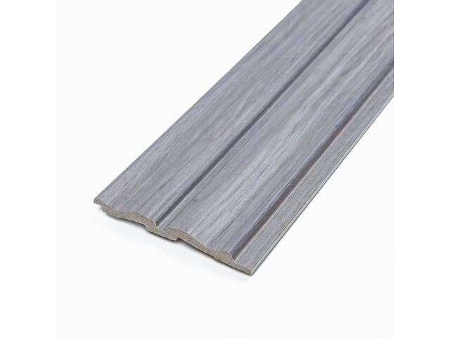 Декоративная рейка PS 2900х120х12мм Серое дерево SW-00002142- - Фото 1