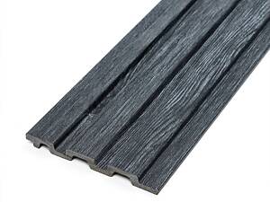 Декоративная рейка PS 2900х120х12мм Темный графит SW-00002128