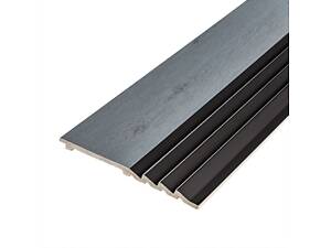 Декоративная рейка PS 2900х160х11мм Серое дерево с черным SW-00002149-