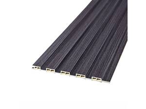Декоративная рейка WPC стеновая 3000х150х9мм Графит SW-00001871