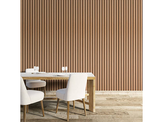 Декоративная рейка WPC стеновая 3000х160х23мм Вишня SW-00001857 - Фото 7