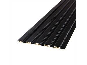 Декоративна рейка WPC стінова антрацит 3000*150*9мм (D) SW-00001869
