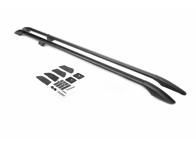 Рейлинги Черные Long, чугунные ножки для Nissan NV400 2010-2024 гг - Фото 1