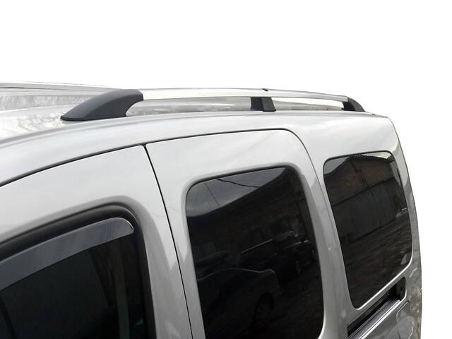 Рейлинги хром Макси база, Чугунные ножки для Renault Kangoo 2008-2020 гг - Фото 1