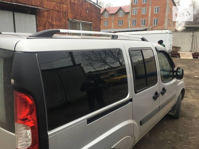 Рейлинги Хром Макси база, металлические ножки для Fiat Doblo I 2005-2010 гг - Фото 8