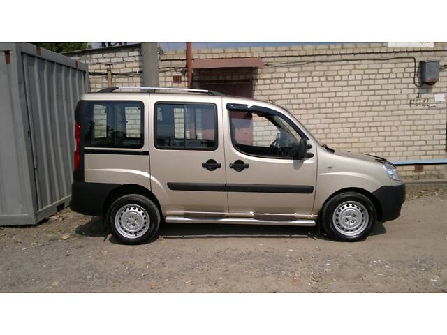 Рейлинги Хром Макси база, металлические ножки для Fiat Doblo I 2005-2010 гг - Фото 11
