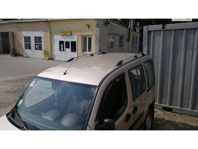 Рейлинги Хром Макси база, металлические ножки для Fiat Doblo I 2005-2010 гг - Фото 13