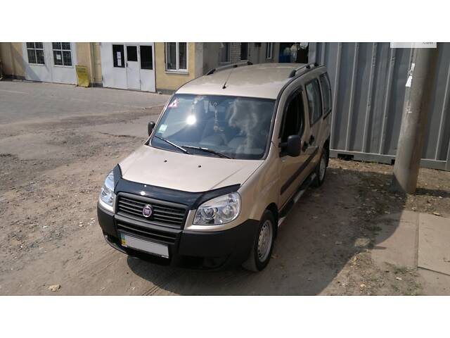 Рейлинги Хром Макси база, металлические ножки для Fiat Doblo I 2005-2010 гг - Фото 14
