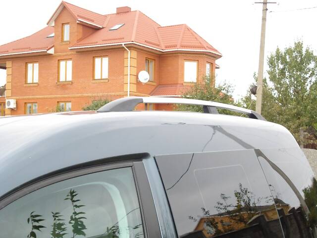 Рейлинги Хром Макси, Металлические ножки для Volkswagen Caddy 2004-2010 гг - Фото 2
