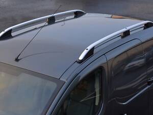 Рейлинги OmsaLine Elegance (2 шт, серые) для Ford Courier 2014-2023 гг